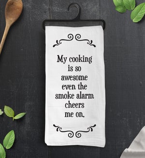 TOWEL/Smoke alarm cheers me on