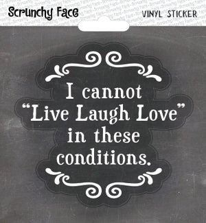 STICKER/Live Laugh Love