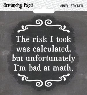 STICKER/Bad at math