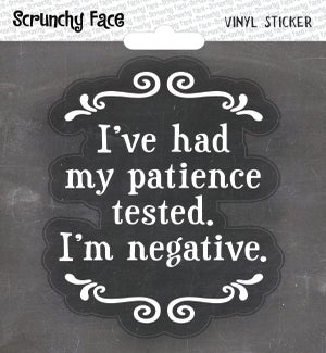 STICKER/Patience Tested
