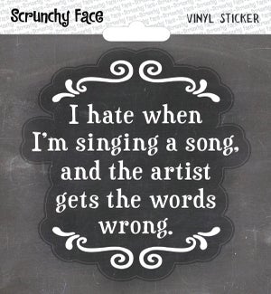STICKER/Singing a song
