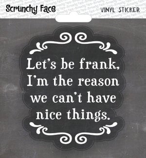 STICKER/Let's be Frank