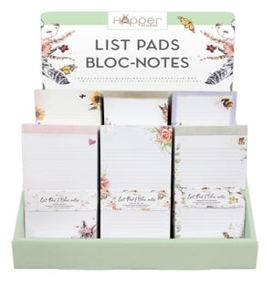 DISP/Hopper List Pads