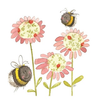 NOTEPAD/Bee & Flower (Mini)