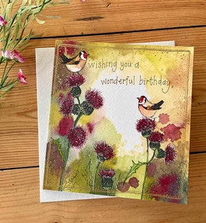 BDB/GOLDFINCHES & THISTLE