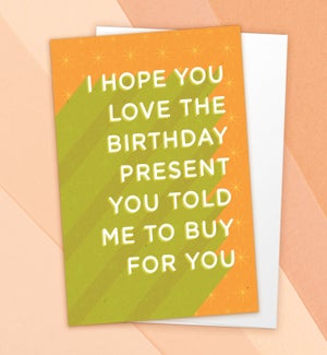 BD/Told Me To Buy