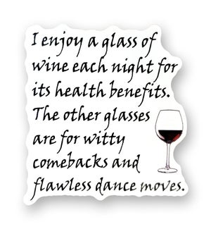 STICKER/Enjoy A Glass Of Wine