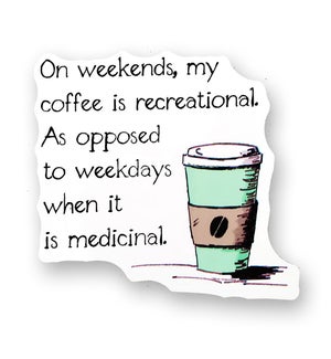 STICKER/On Weekends My Coffee