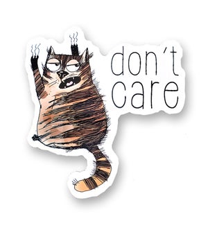 STICKER/Don't Care Cat