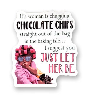 STICKER/If A Woman Is Chugging