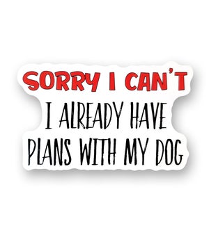 STICKER/Plans With Dog