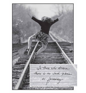 BD/Girl running on railroad