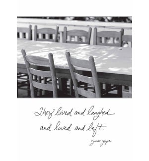 SY/Empty Table & Chairs
