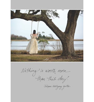WD/Bride Swinging Under Tree