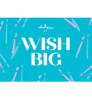 POP/Wish Big Candle Disp Sign