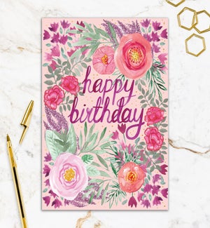 BD/Pink Birthday Floral