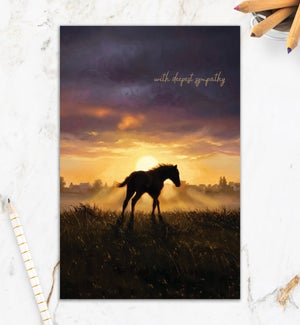 SY/Sunset Horse Silhou
