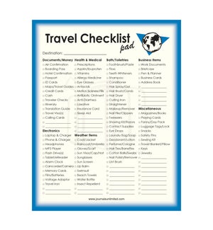 NOTEPAD/Travel Checklist