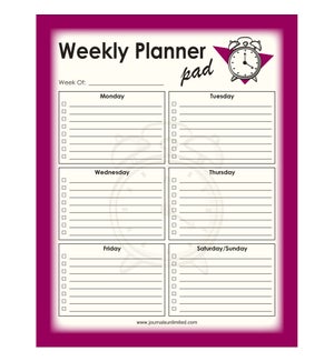 NOTEPAD/Weekly Planner Pad