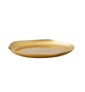 PLATE/6" Gold Candle Plate