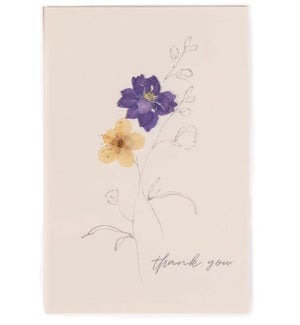 CARD/Thank You - Blue Larkspur