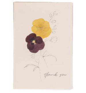 CARD/Thank You - Pansy