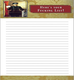 NOTEPAD/Here's Your List