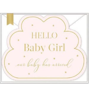NOTECARD/HELLO Baby Girl