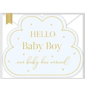 NOTECARD/HELLO Baby Boy