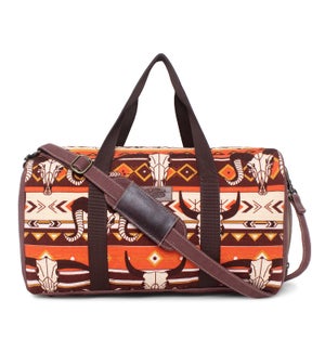 DUFFLE/Burgundy Orange