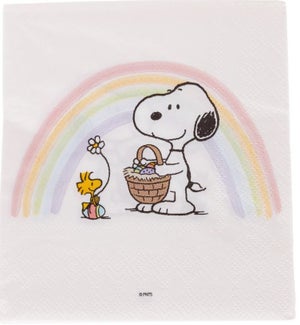 NAPKIN/Snoopy with Rainbow