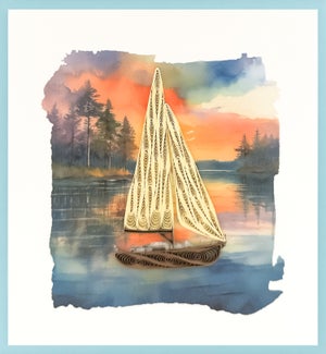 BL/Sailboat On Lake
