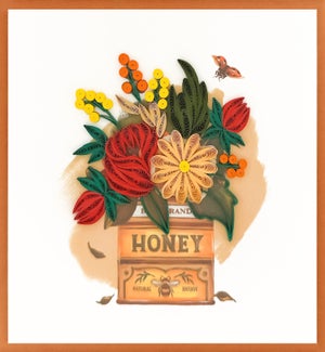 BL/Flower Tin