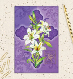 EA/Purple Floral Cross