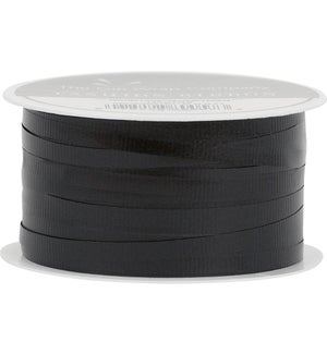RIBBON/Black Solid Curling