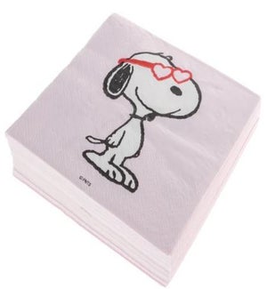 NAPKIN/Snoopy Heart Glasses