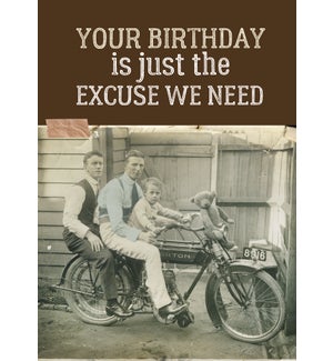 BD/Birthday Excuse