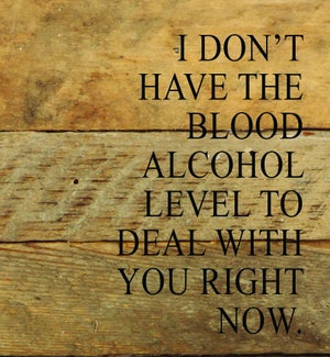 SIGN/Blood Alcohol
