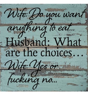 SIGN/Man Wife Dinner