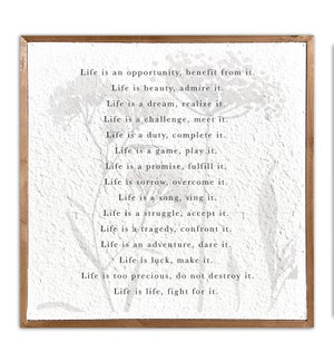 WALLDECOR/Life Is Opportunity