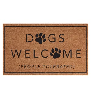 DOORMAT/Dogs Welcome