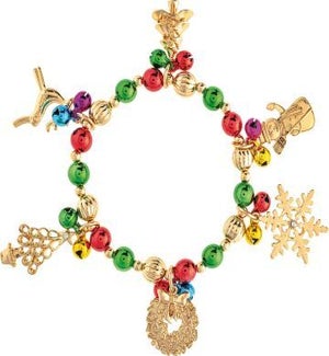 BRACELET/Gold Holiday Bells