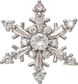 EARRING/Crystal Snowflake Stud