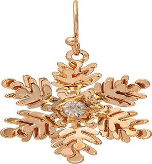 EARRING/Gold Snowflake