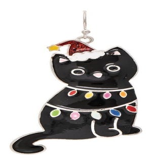 EARRING/Black Christmas Cat