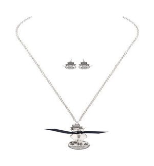 NECKLACESET/Artisan Snowman