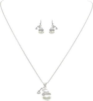 NECKLACESET/Mini Pearl Snowman