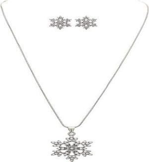 NECKLACESET/S 7/8" Snowflake