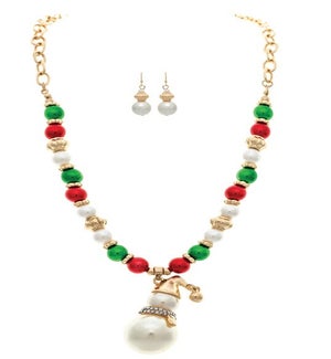 NECKLACESET/Ivory Snowman