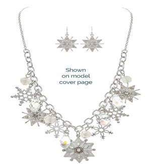 NECKLACESET/Glitter Snowflake
